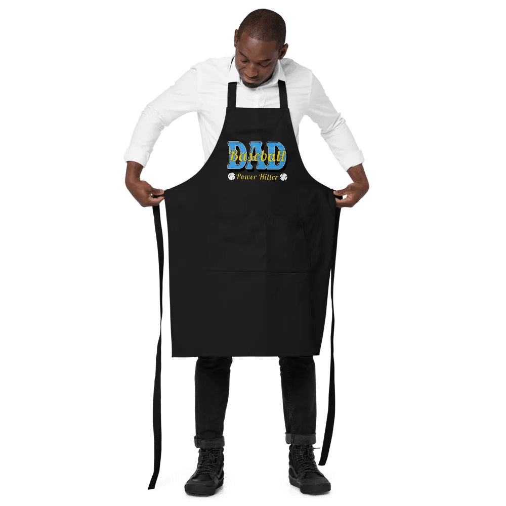 Dad Baseball Power Hitter Organic Cotton Apron product image (3)