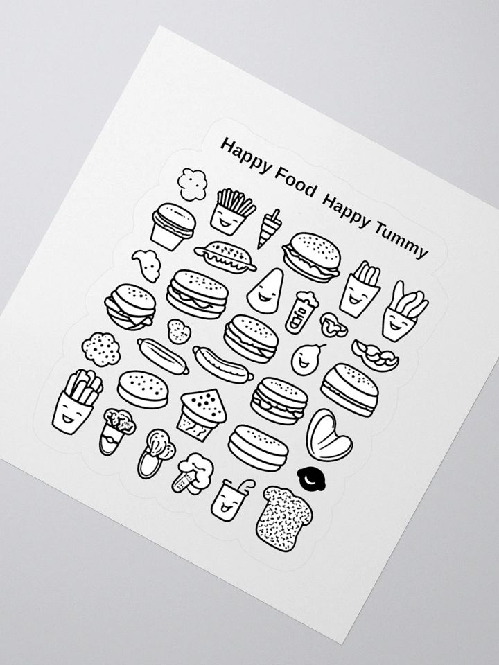 Happy Food, Happy Tummy — Smiling Snacks Sticker product image (7)