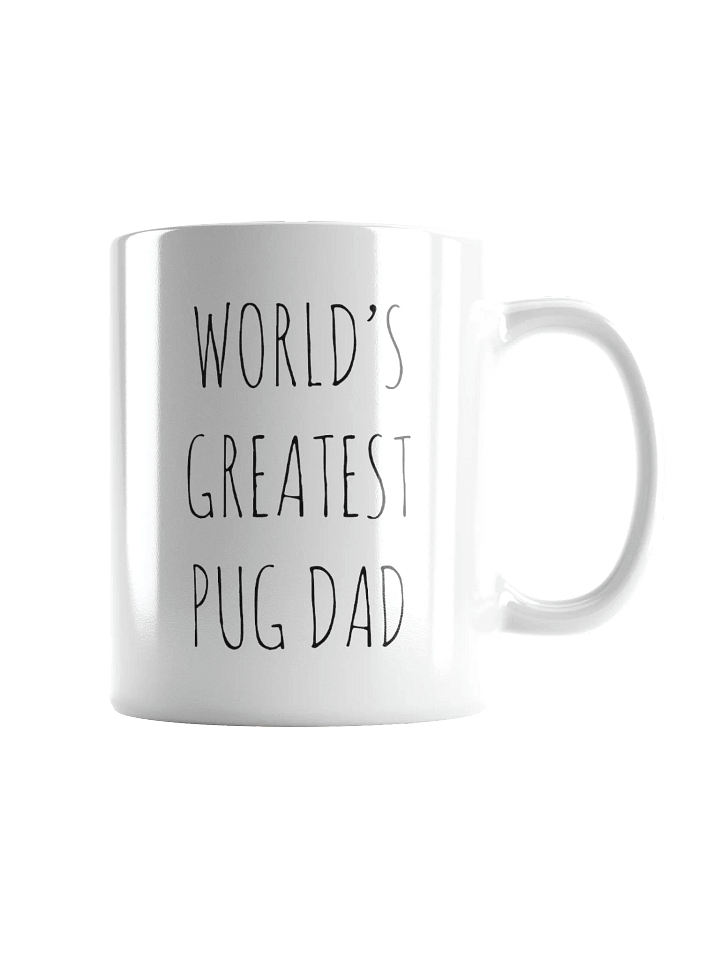 World's Greatest Pug Dad Minimalist Rustic Chic Mug product image (2)