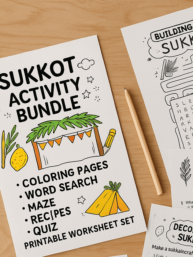 Sukkot Activity Bundle | Printable (Free For Members) product image (1)