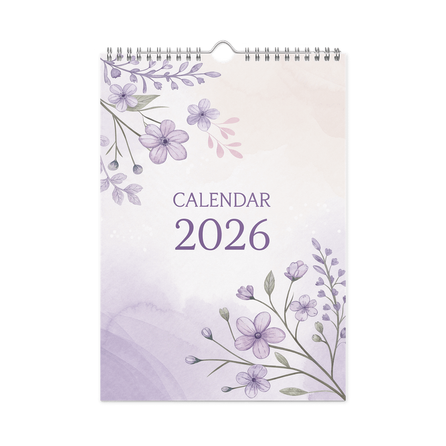 FLORAL INSPIRATIONAL QUOTES WALL CALENDAR 2026 product image (3)