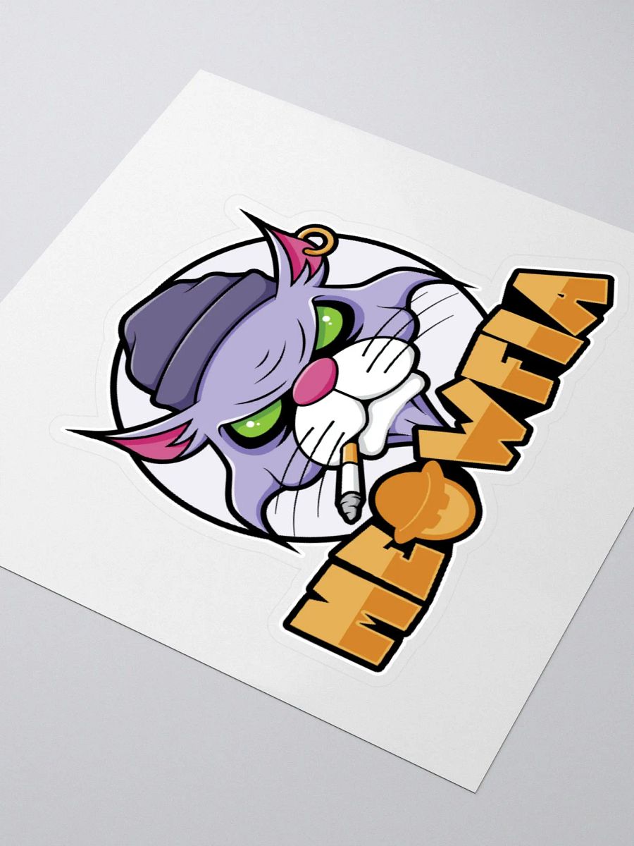 Meowfia Funny Gangster Burmese Cat Sticker product image (7)
