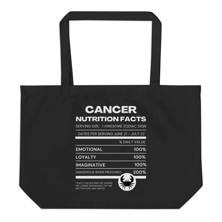 Cancer Nutrition Facts Tote product image (1)