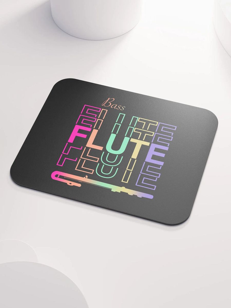 Symmetrical Flute Graphic Mouse Pad - Bass Flute product image (3)