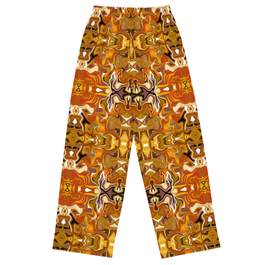 Brown Symmetrical African Inspired Wide-Leg Pants product image (9)