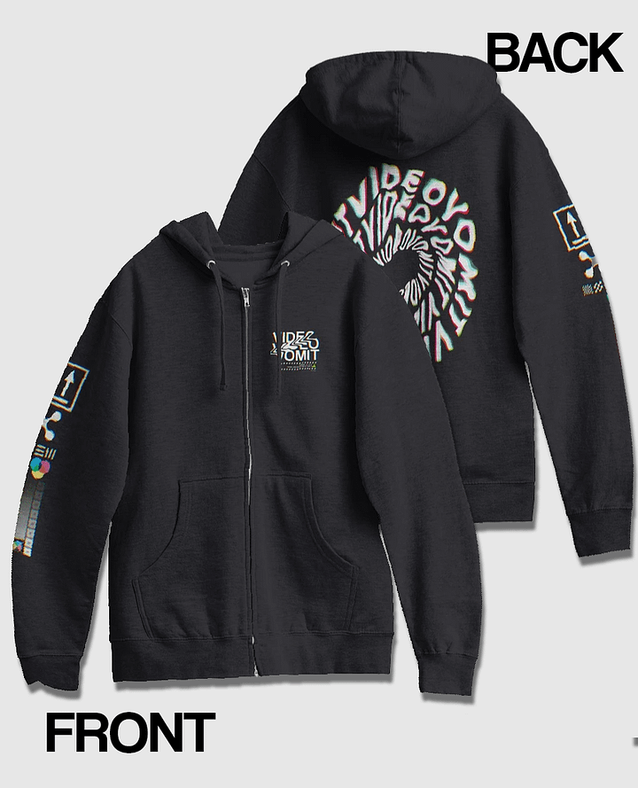 videovomit PAPERJAM zipper hoodie product image (1)