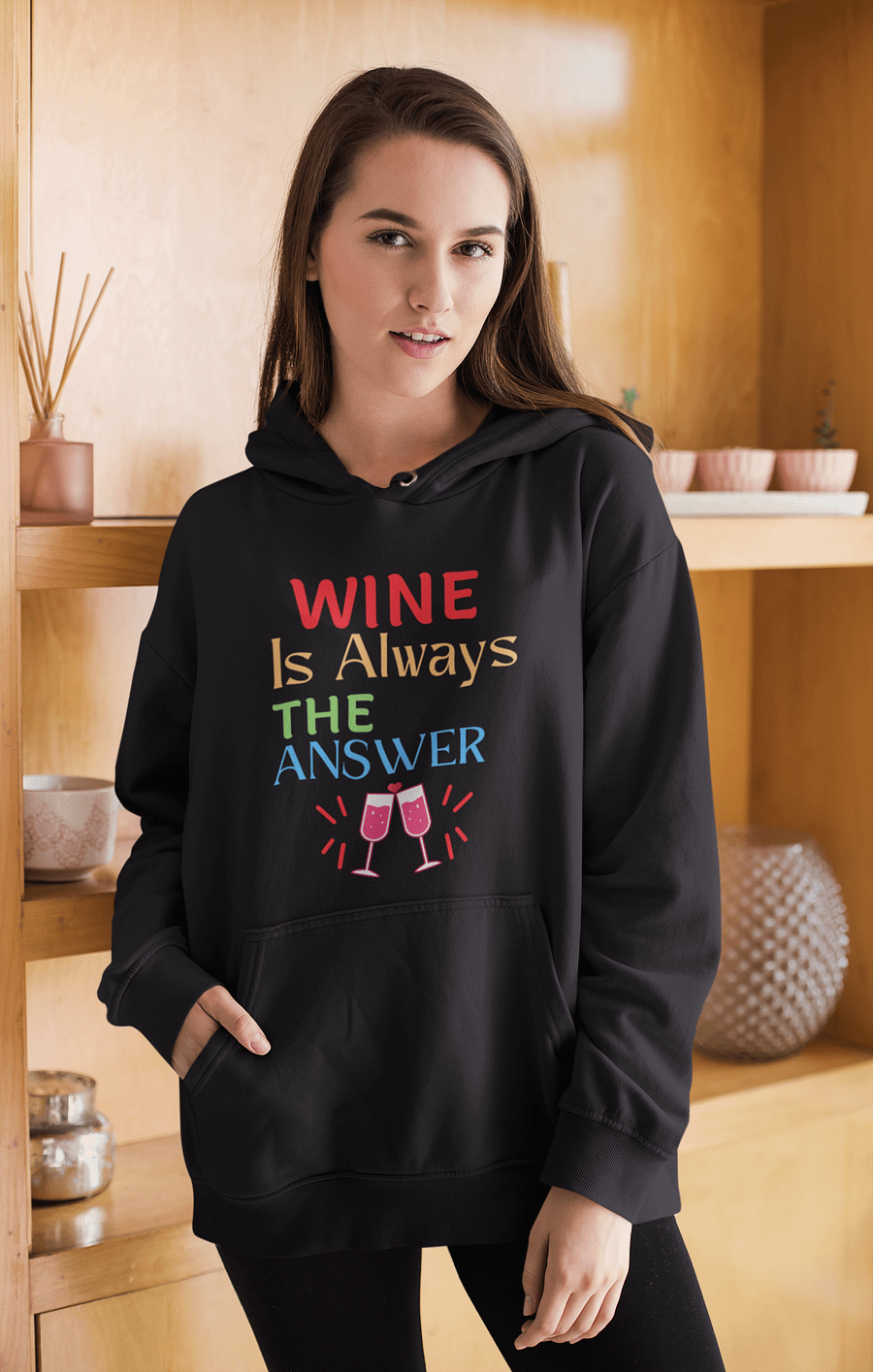 Wine is Always the Answer Hoodie product image (3)
