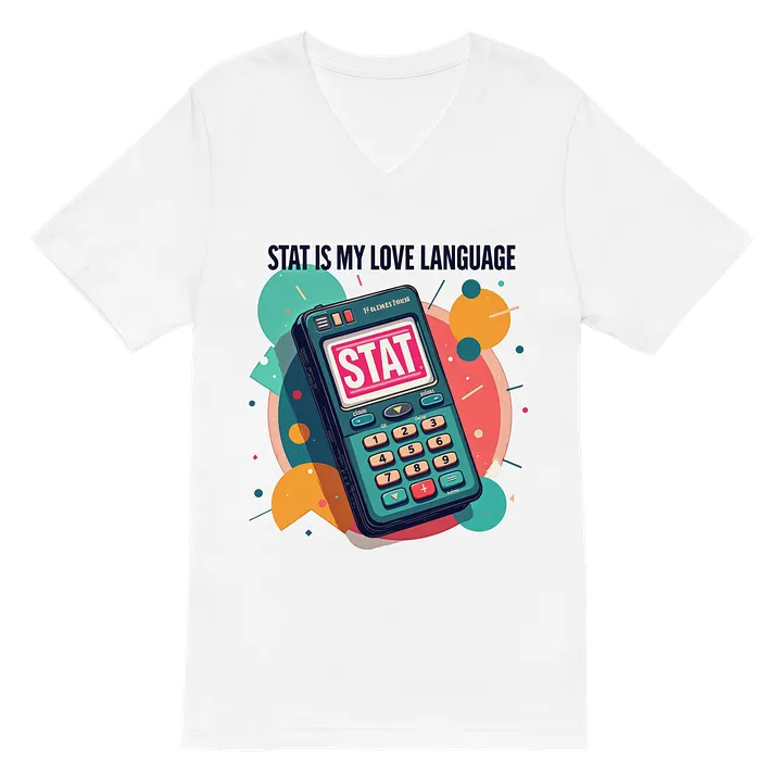 STAT Love Language Retro Calculator Tee product image (2)