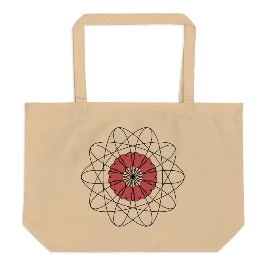 Floral Geometric Symmetry Flower Pattern Tote Bag product image (1)