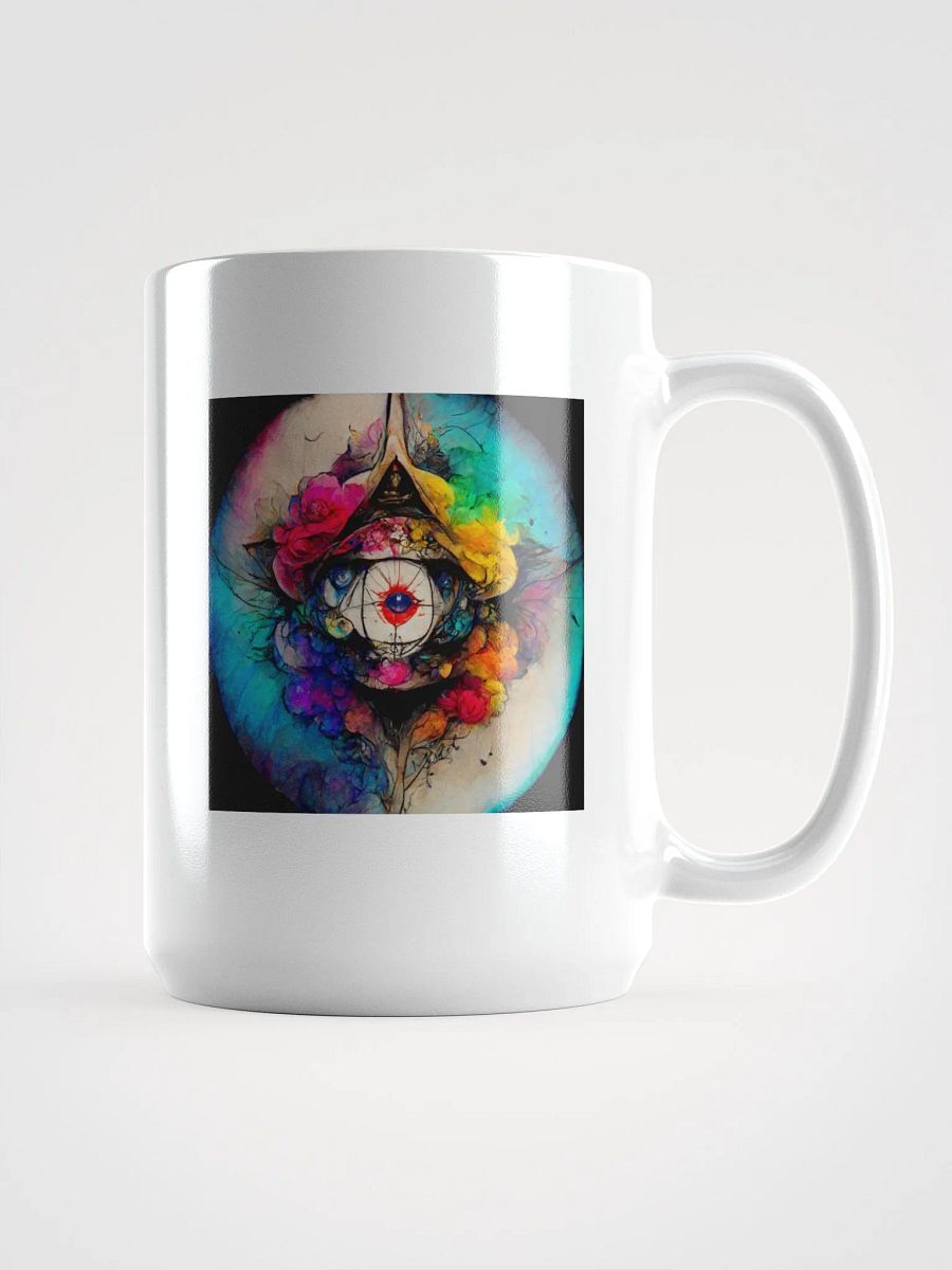 Vibrant Eye and Floral Abstract Mug product image (1)