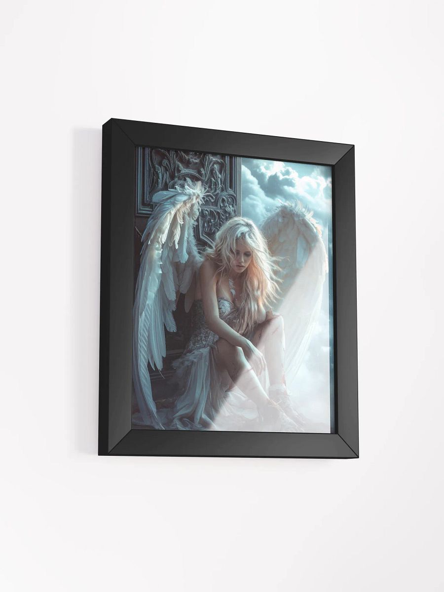 Sad angel in heaven - Framed High Quality Matte Poster product image (13)