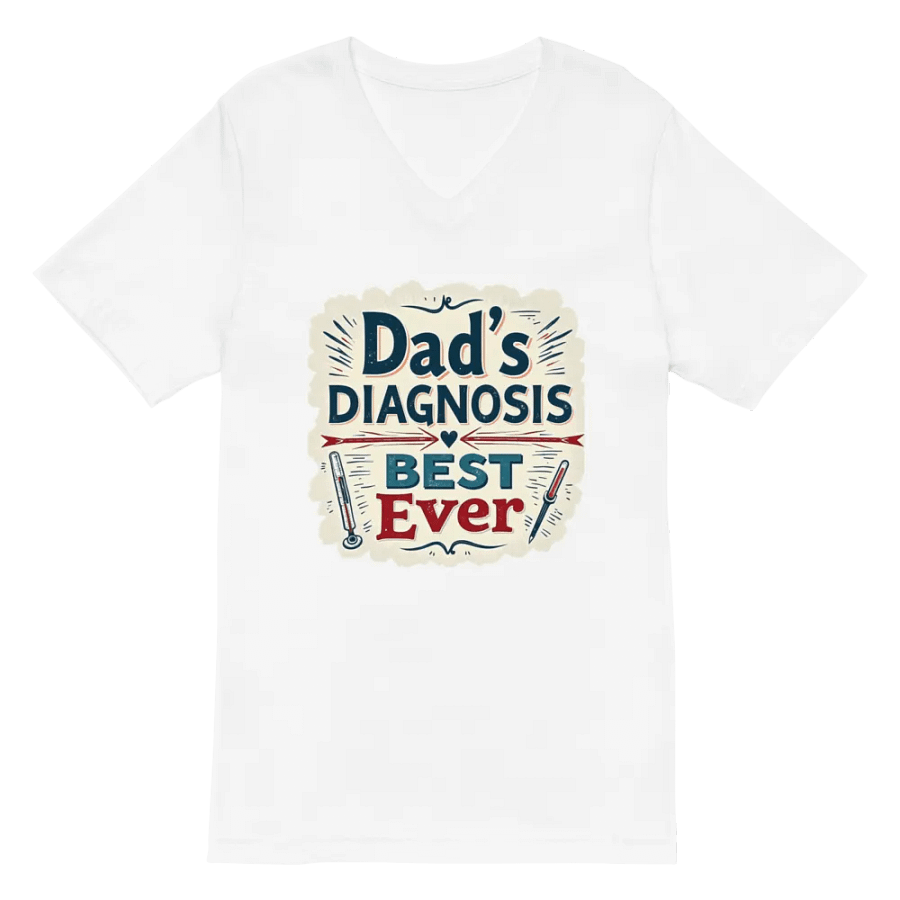 Best Ever Dad's Diagnosis v-neck Tee product image (2)