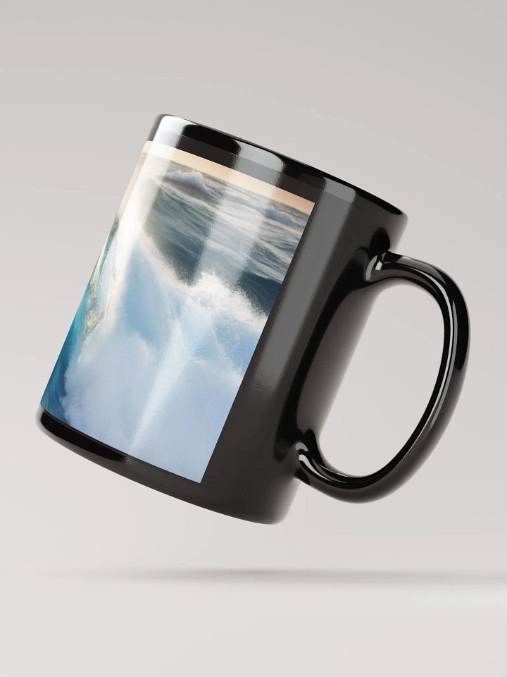 Cresting Wave Black Glossy Mug product image (4)