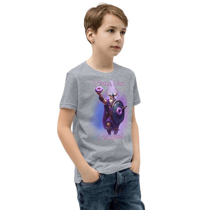 Viking Donut Conqueror Youth T-Shirt product image (47)
