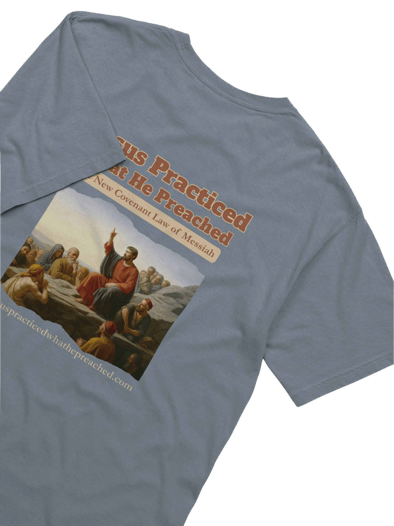 Jesus Practiced What He Preached Relaxed Heavyweight Tee product image (6)