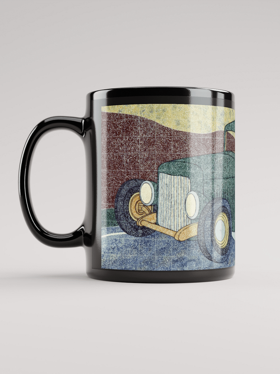 Green Hotrod Black Glossy Mug product image (12)