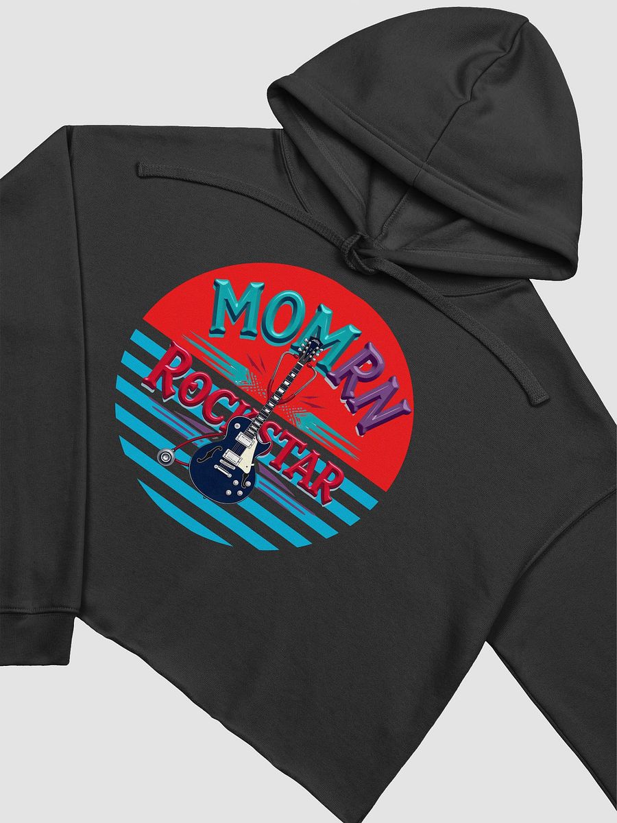 MOM RN ROCKSTAR Electric Guitar Crop Hoodie product image (23)