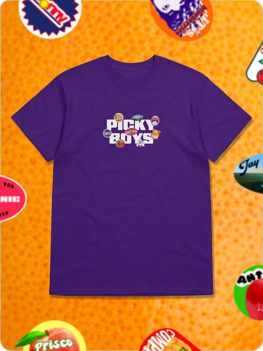 Fruit Stickers T-Shirt (7 Colors) product image (1)