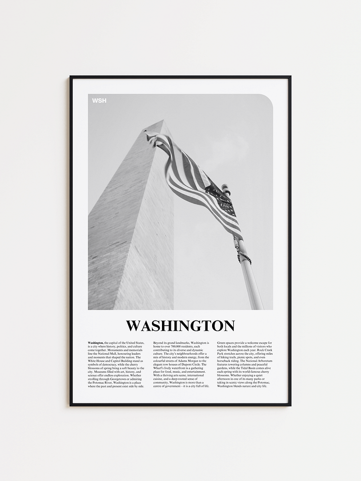 Washington 01 Newspaper Poster product image (1)