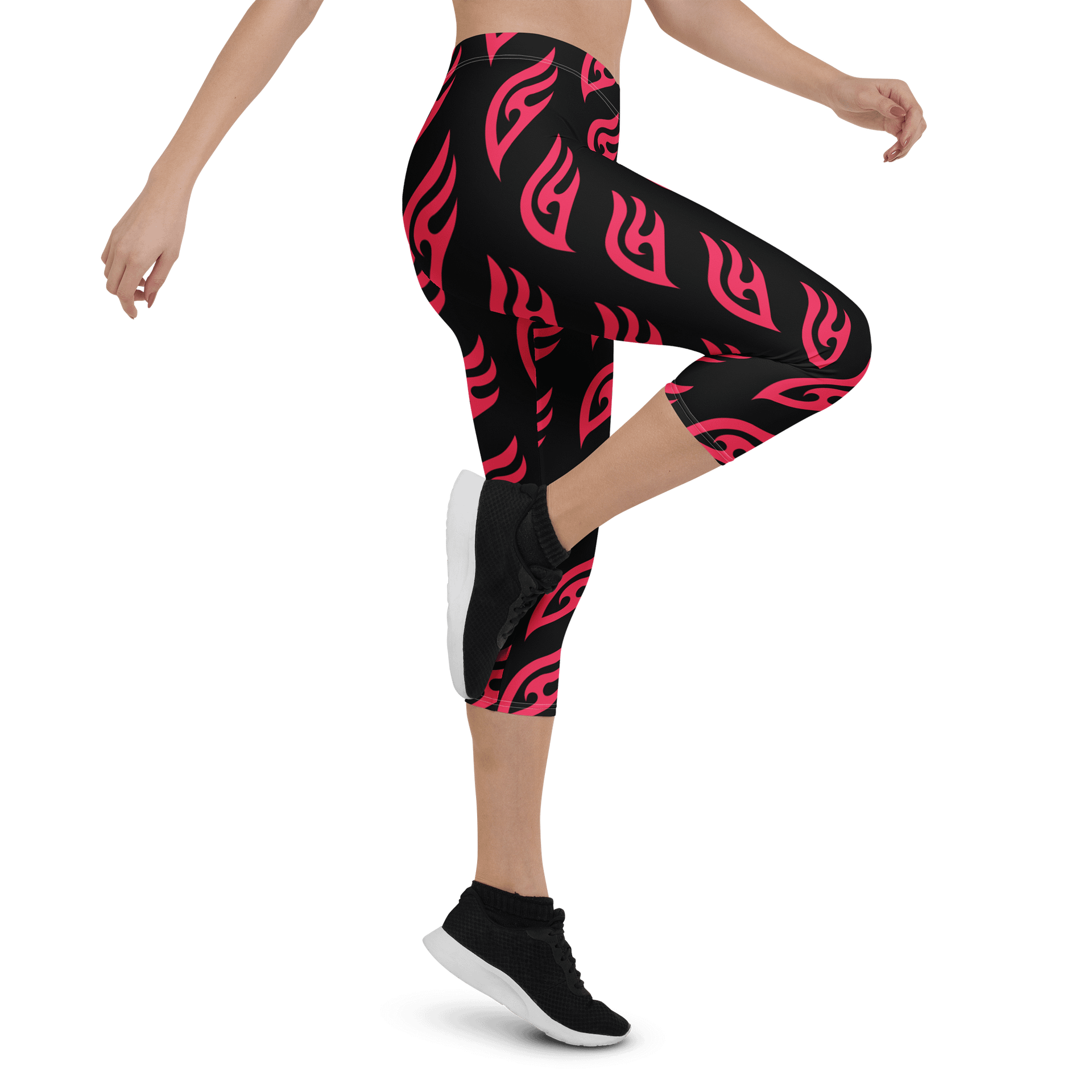 EMBER All-Over Flame Capri Leggings product image (5)