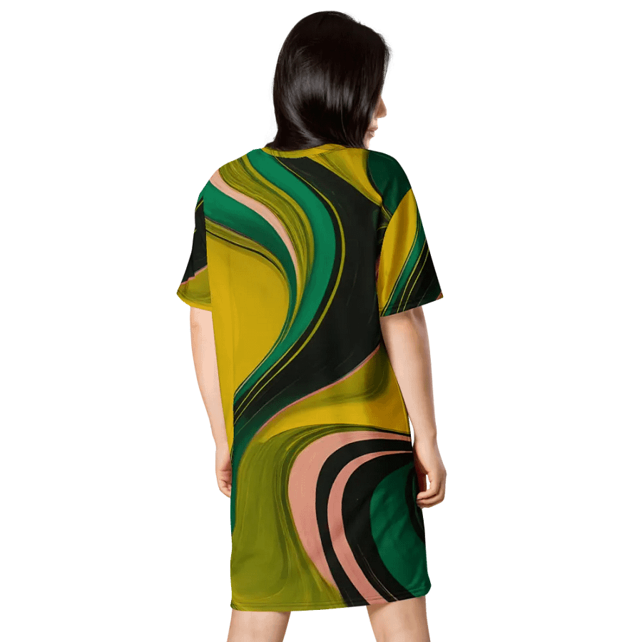 Swirl Symphony T Shirt Dress product image (5)
