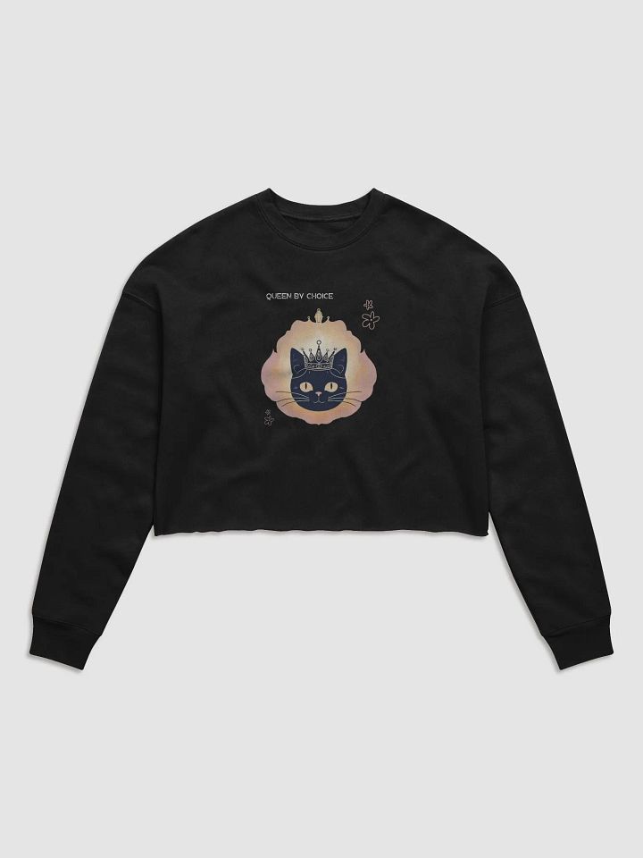 Regal Cat Crown Fleece Sweatshirt product image (1)