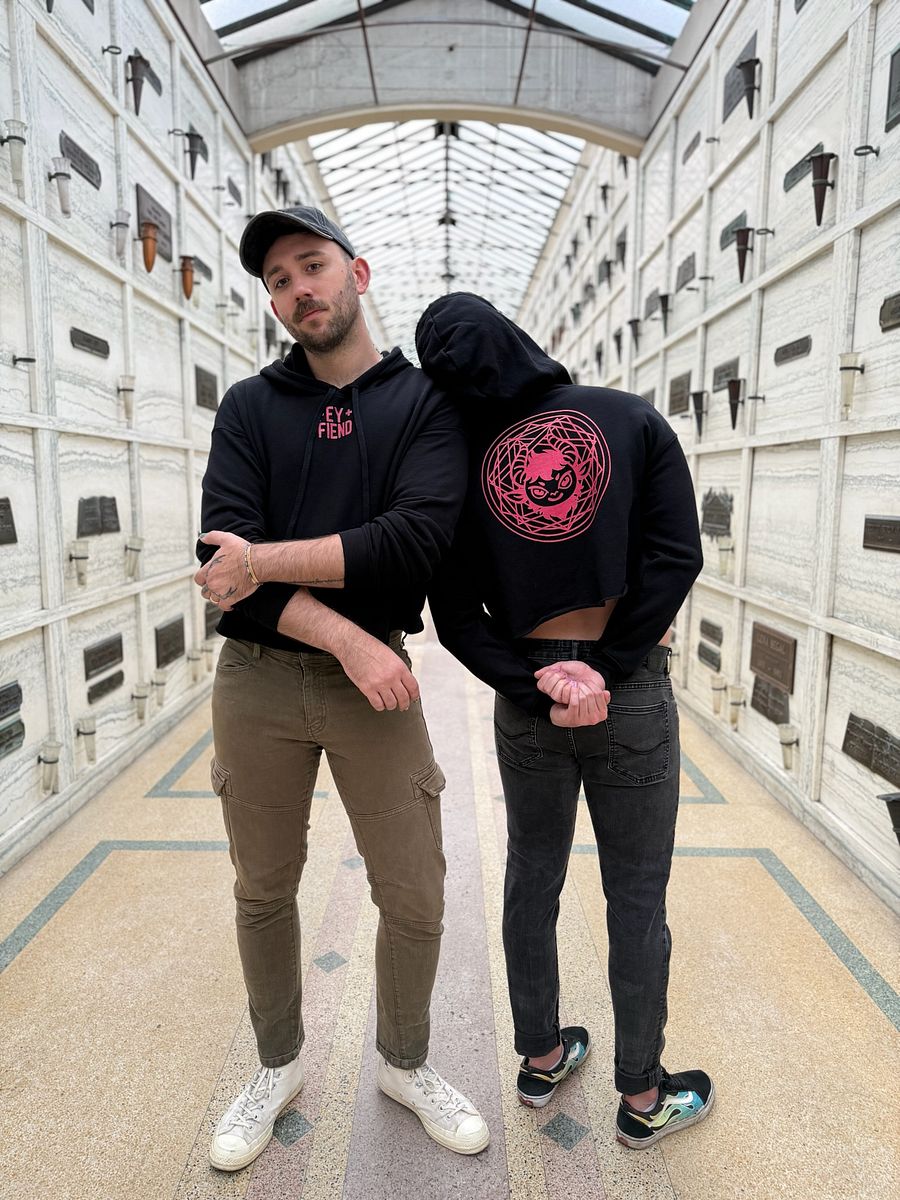 Occult Logo Crop Hoodie product image (3)