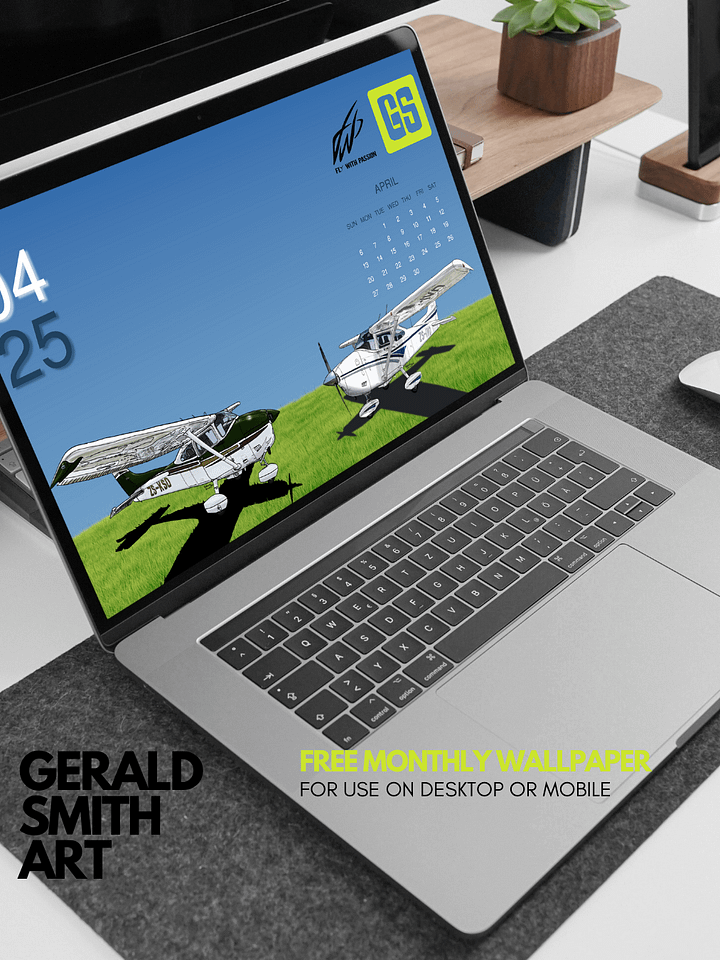FREE April 2025 Desktop & Mobile Calendar Wallpaper product image (2)