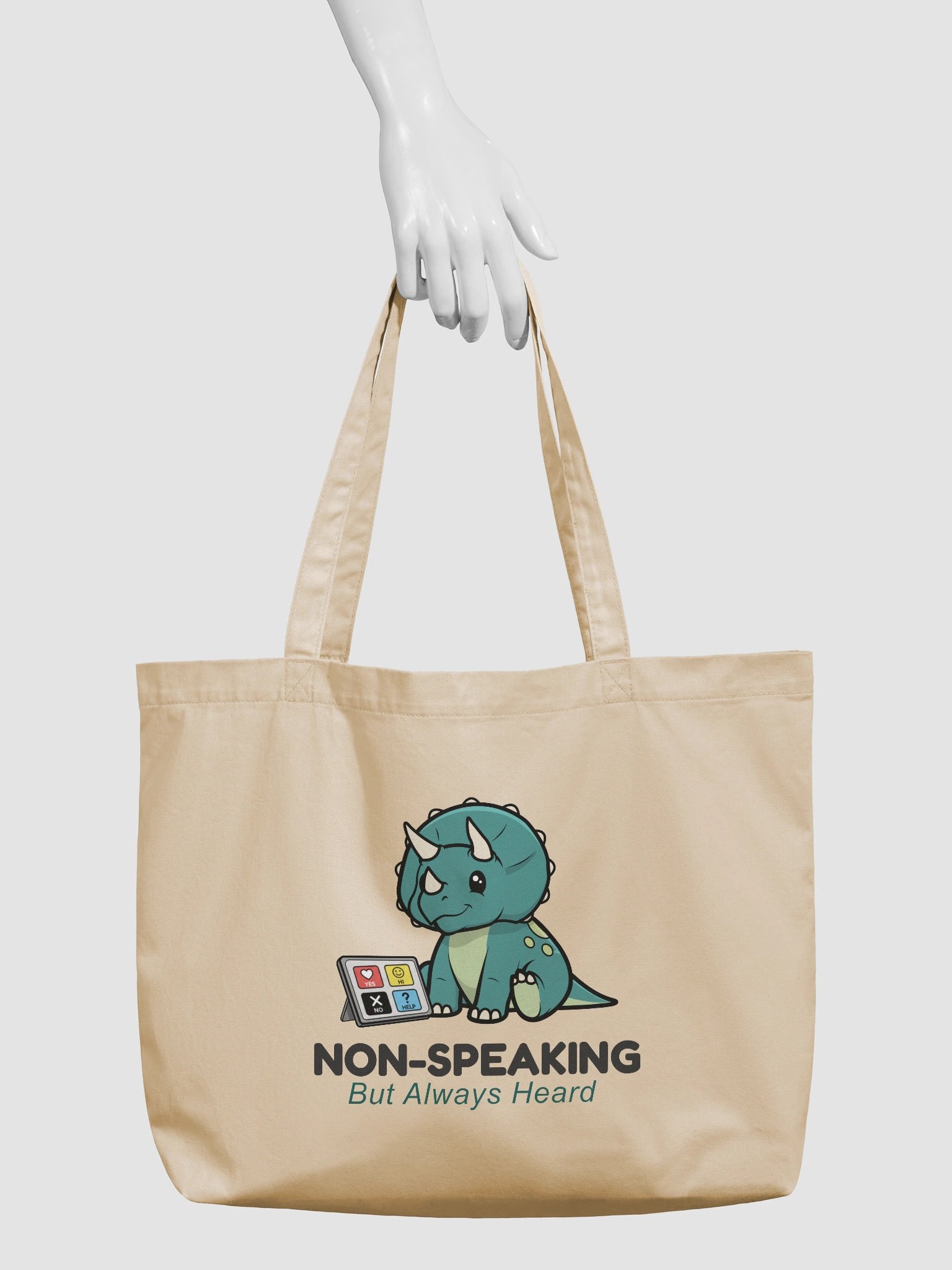Non-Speaking, But Always Heard - Cotton Tote product image (3)