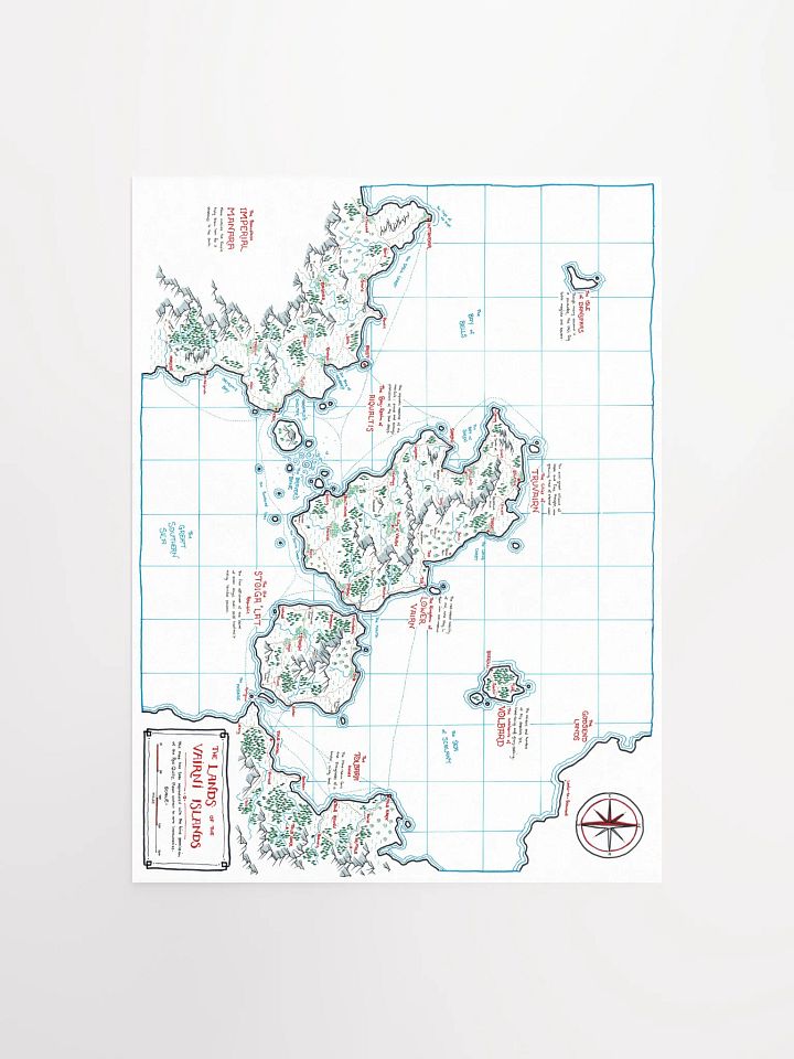 "The Vairni Islands" | Printed Map product image (1)