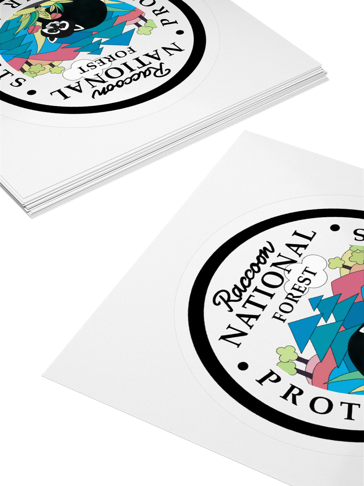 Raccoon National Forest Sticker product image (12)