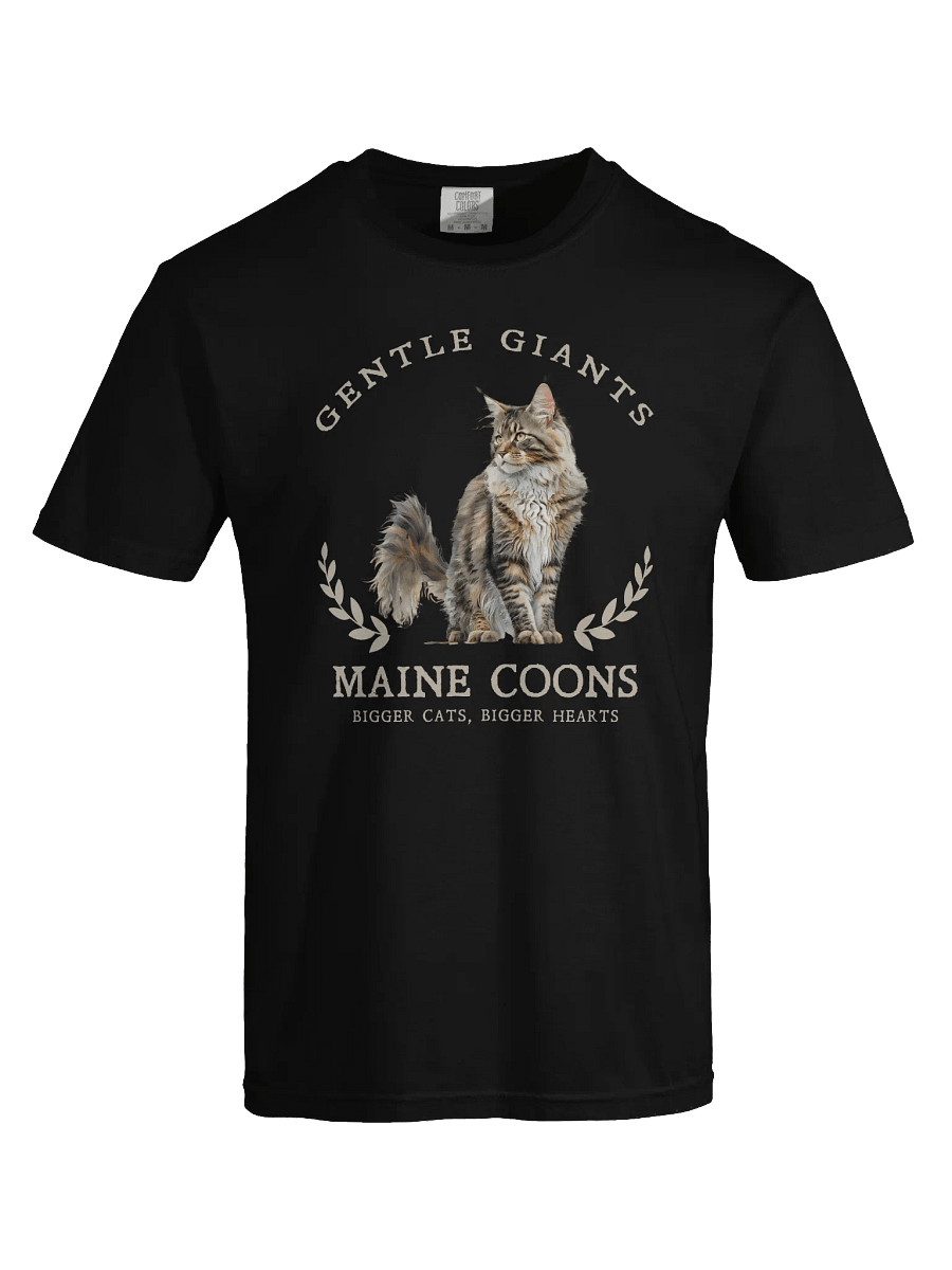 Gentle Giants Maine Coon Shirt - Relaxed Fit Heavyweight Unisex Cotton T-Shirt product image (1)