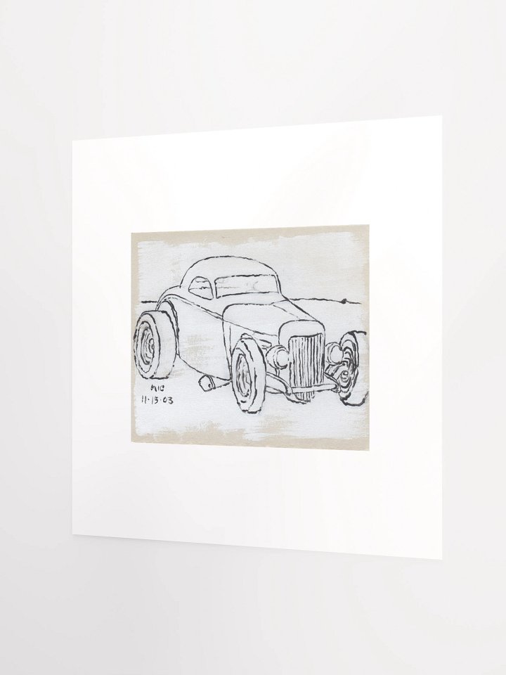 White Hotrod #4 Print product image (2)