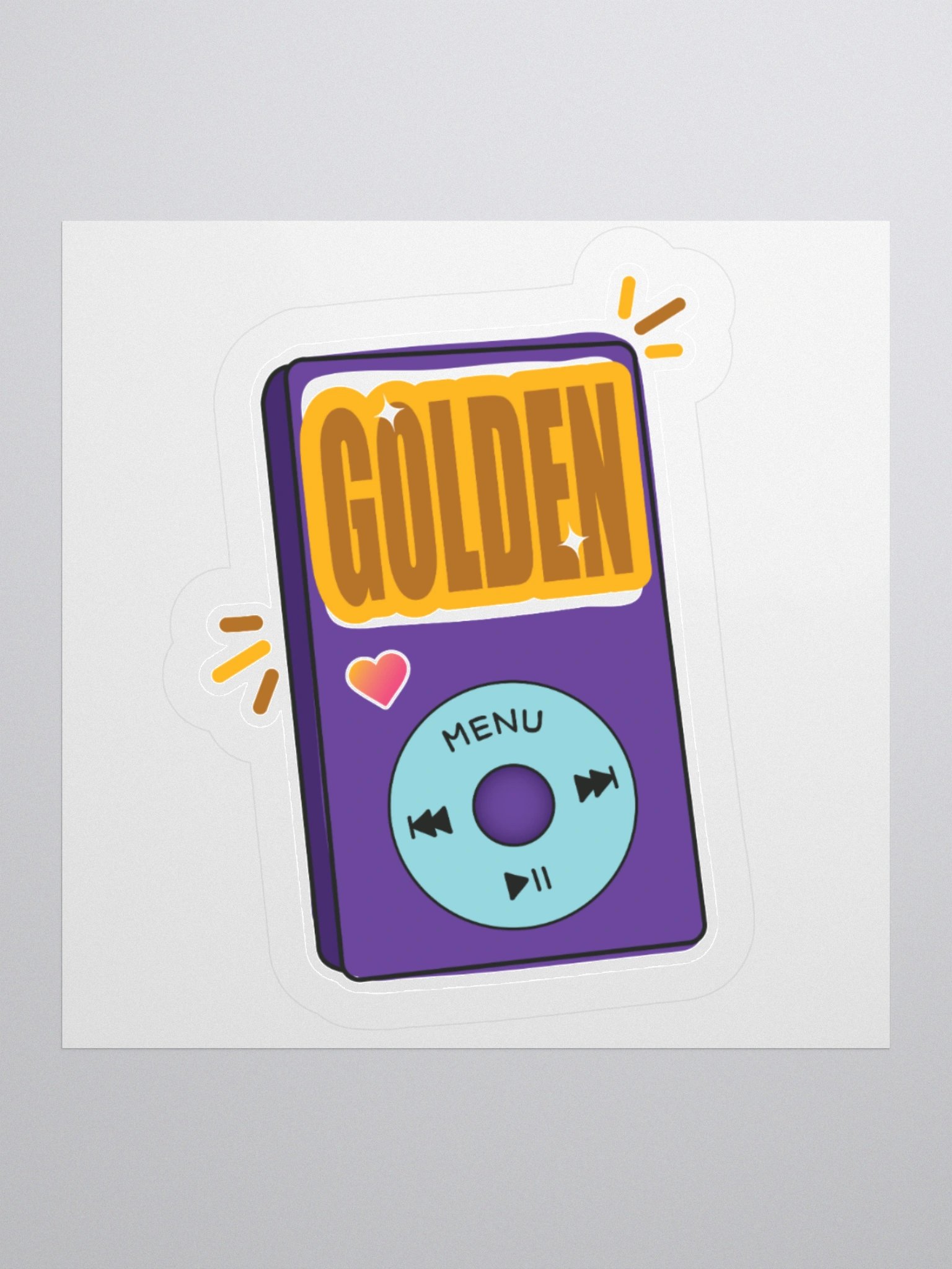 GOLDEN iPod - Kiss Cut Sticker product image (1)