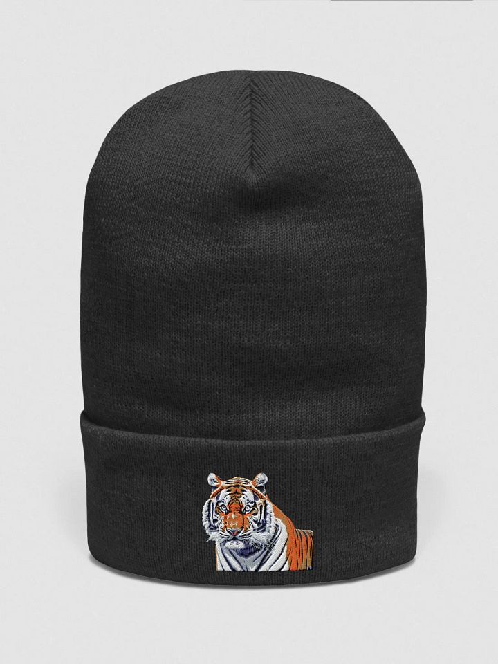 Unleash Your Wild Side with the Yupoong Tiger Cuffed Beanie product image (1)