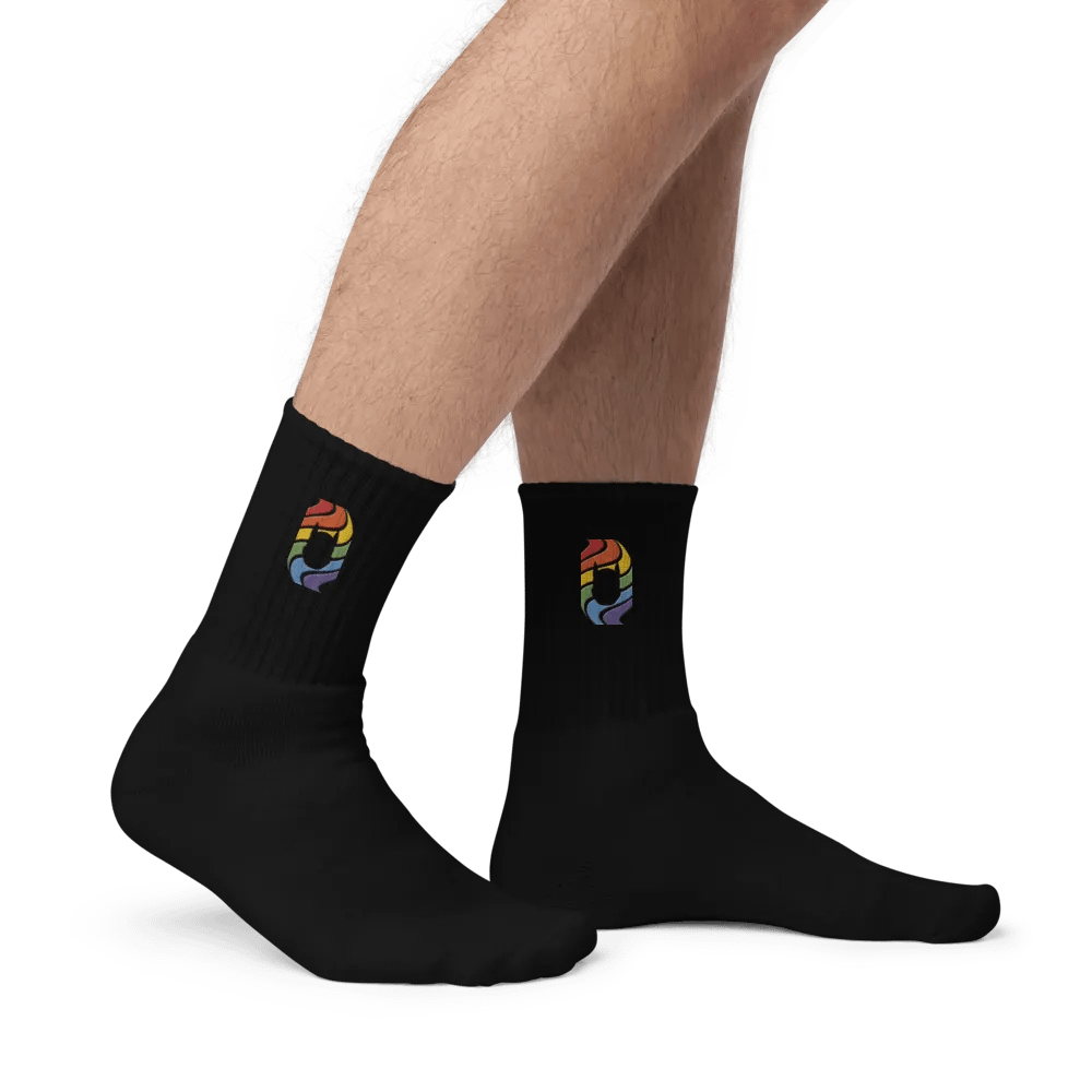 Pup in Rainbow - Embroidered Socks product image (5)