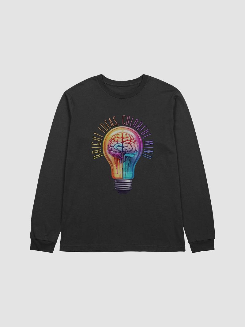 Reflective Bulbs Graphic | Long Sleeve T Shirt | Bright Ideas, Colorful Mind