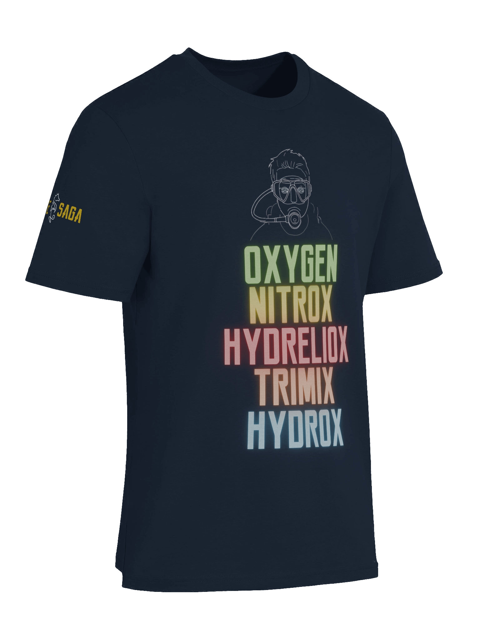 SCUBA SCIENCE Gas Mixes T-shirt product image (9)