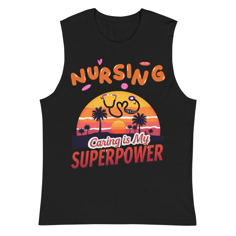Sunset Nursing Superpower Muscle Tank product image (3)