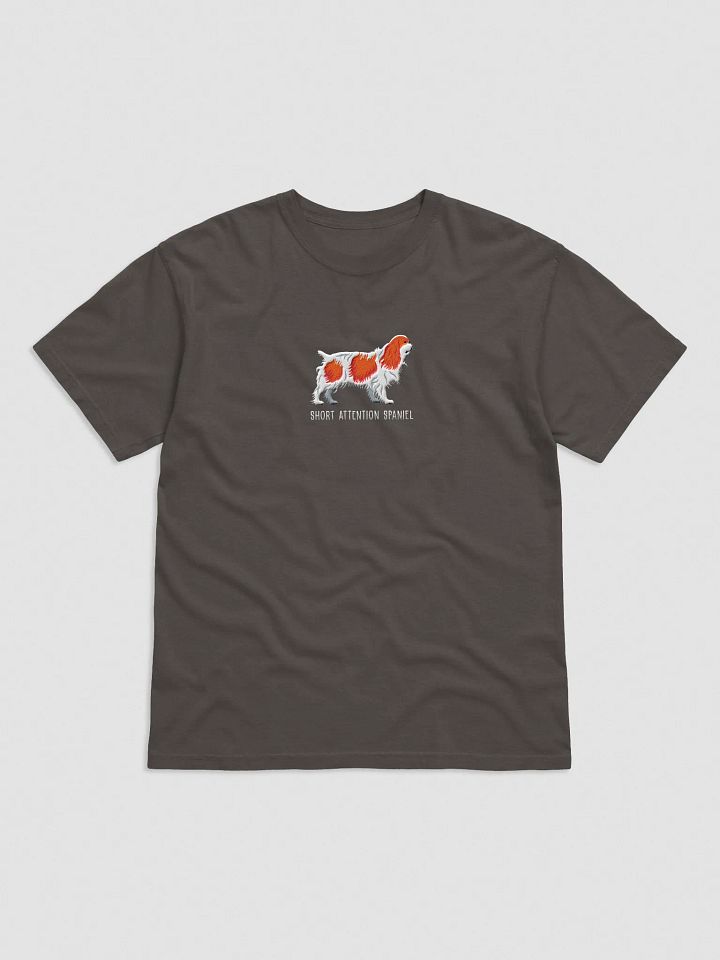 Short Attention Spaniel T-Shirt(Embroidered) of an English Toy Spaniel(Blenheim) product image (4)