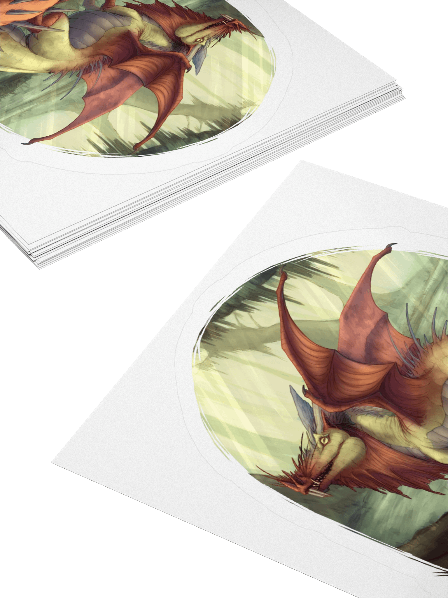 Dragon Digital Painting - sticker product image (4)