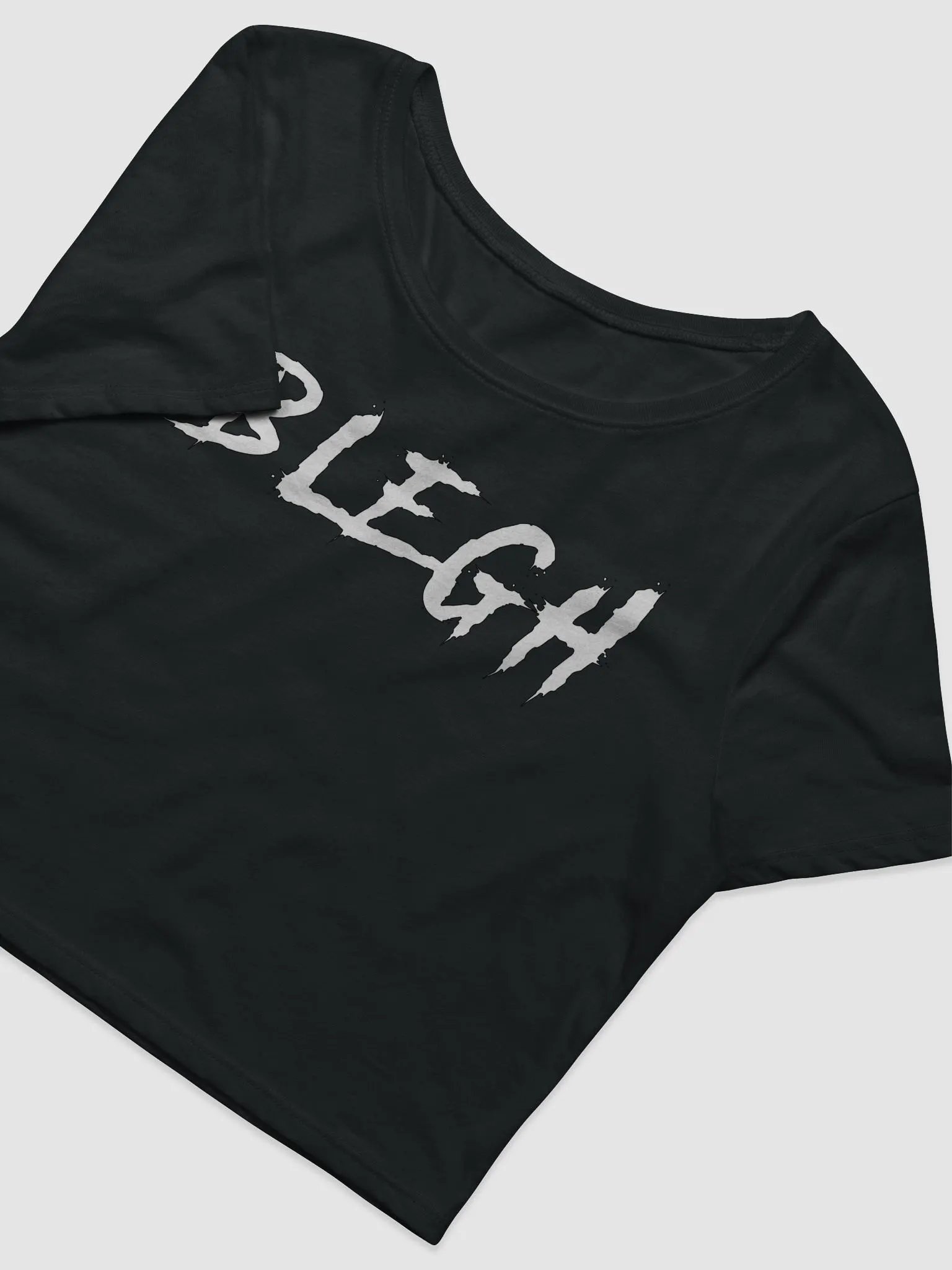 Blegh Crop-top with Purple Logo on Back product image (3)
