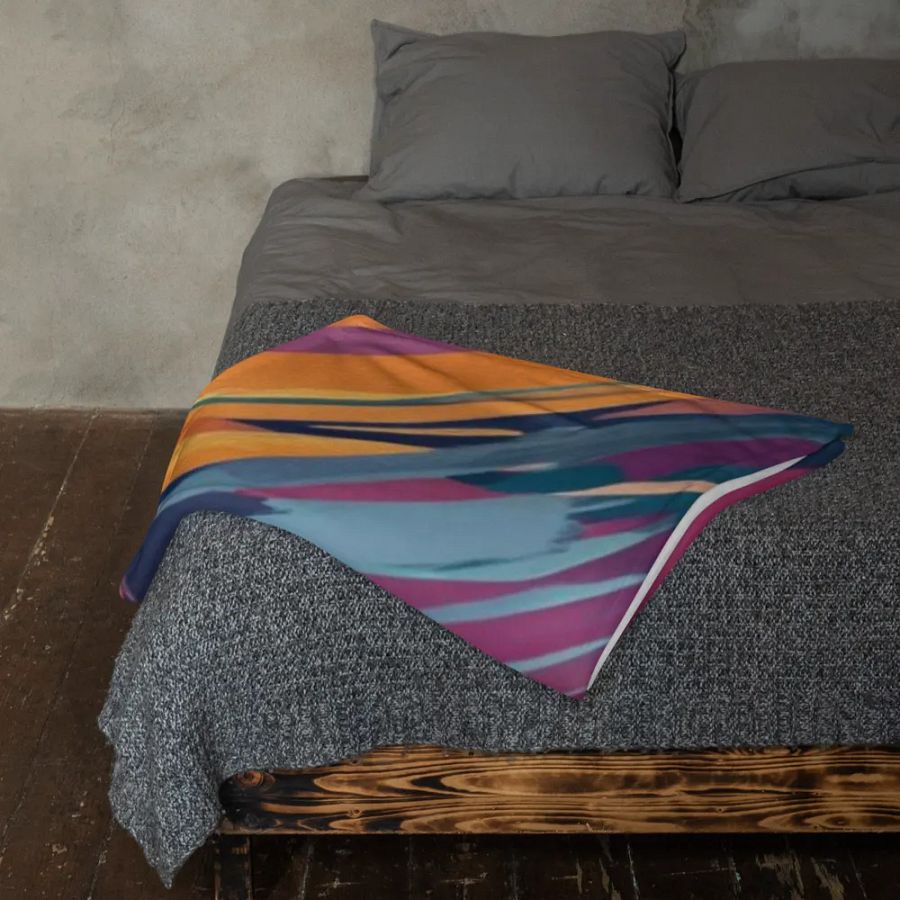 Watercolor 3D Eagle Throw Blanket product image (12)