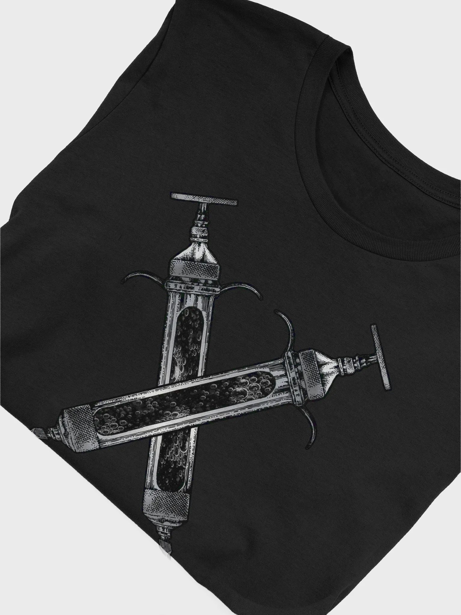 Vintage Syringe Crossed X Graphic T-Shirt product image (5)