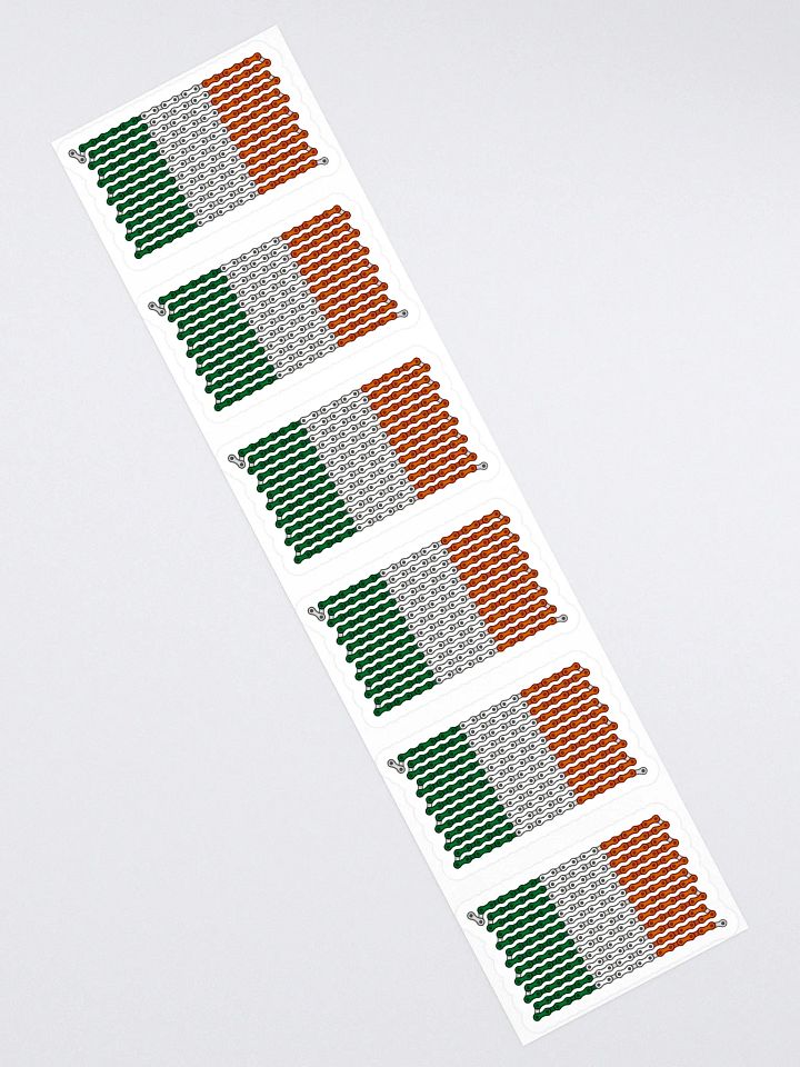 Ireland Bike Chain Flag Sticker 6 Pack product image (1)