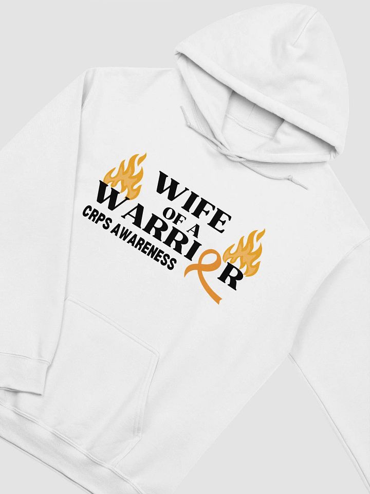 WIFE of a Warrior CRPS Awareness Hoodie- Black Print product image (2)