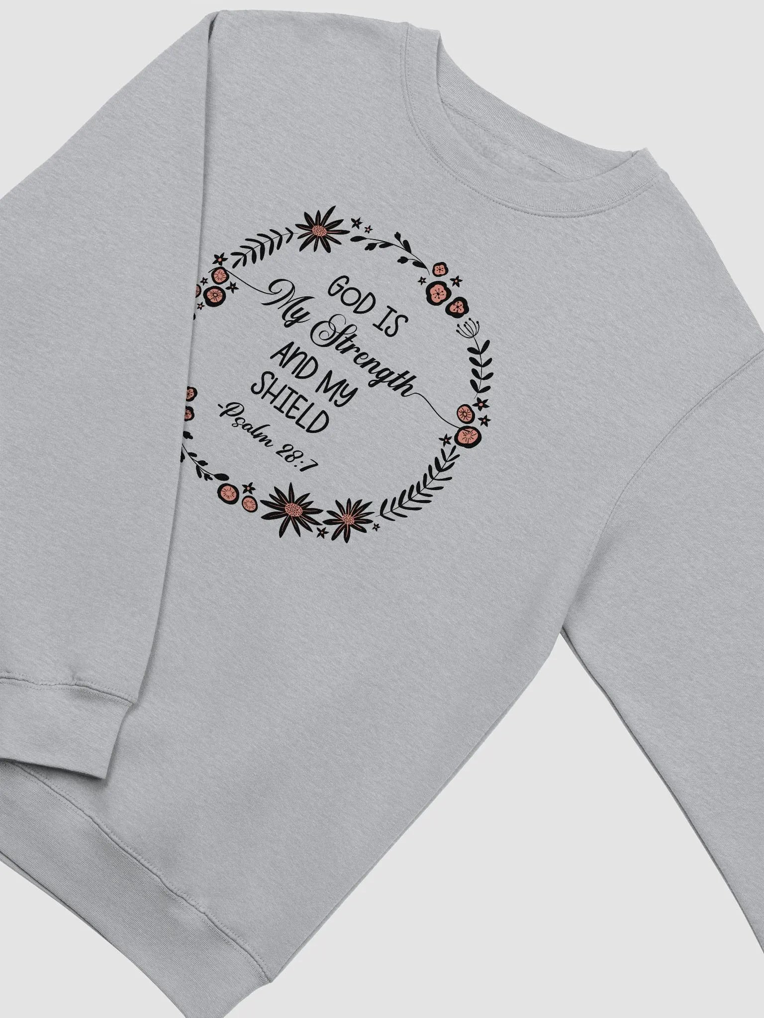 GOD IS MY STRENGTH AND MY SHIELD CREWNECK SWEATSHIRT product image (4)