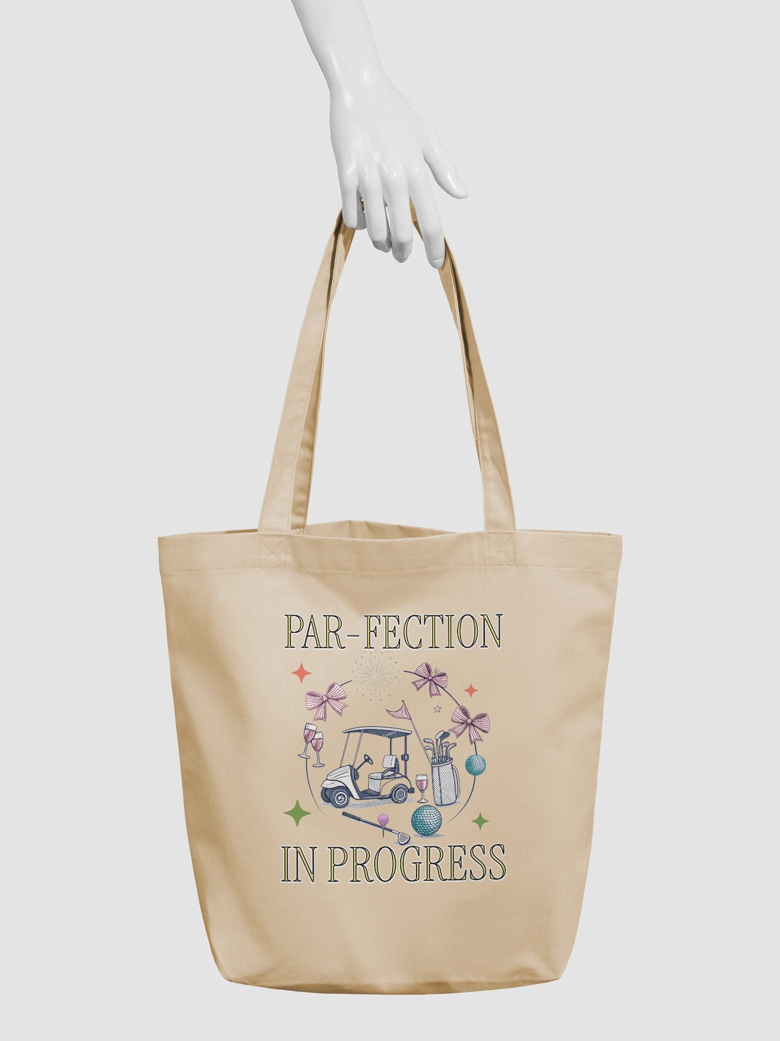 Par-Fection In Progress Golfing Celebration Tote Bag product image (6)