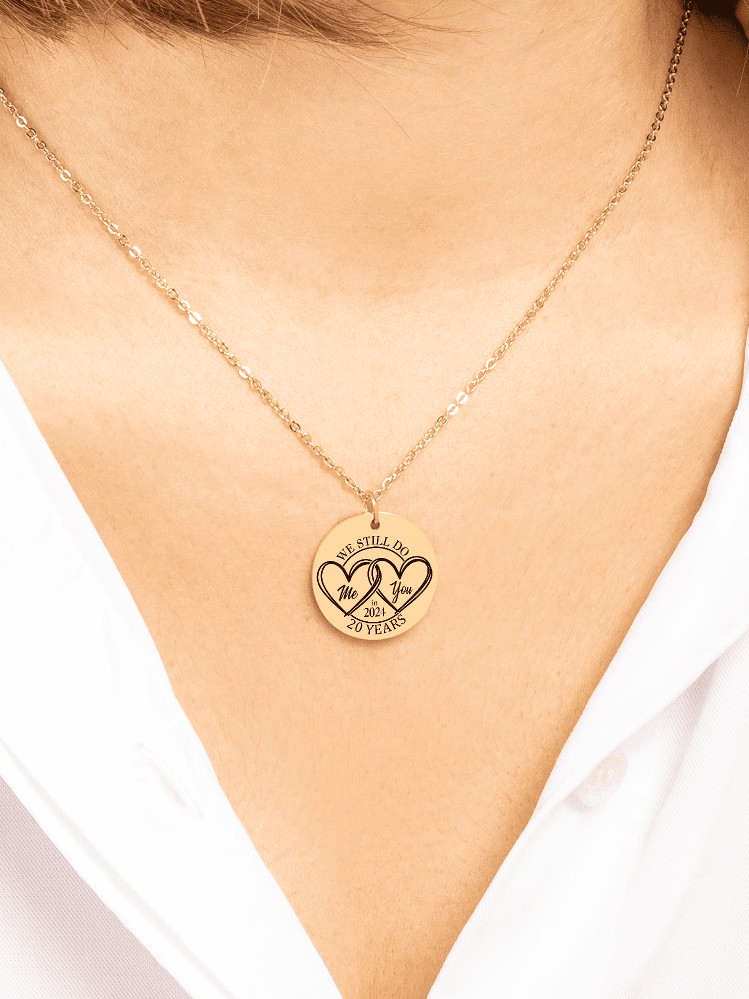We Still 'I DO' 20 Years Later Anniversary Necklace product image (4)
