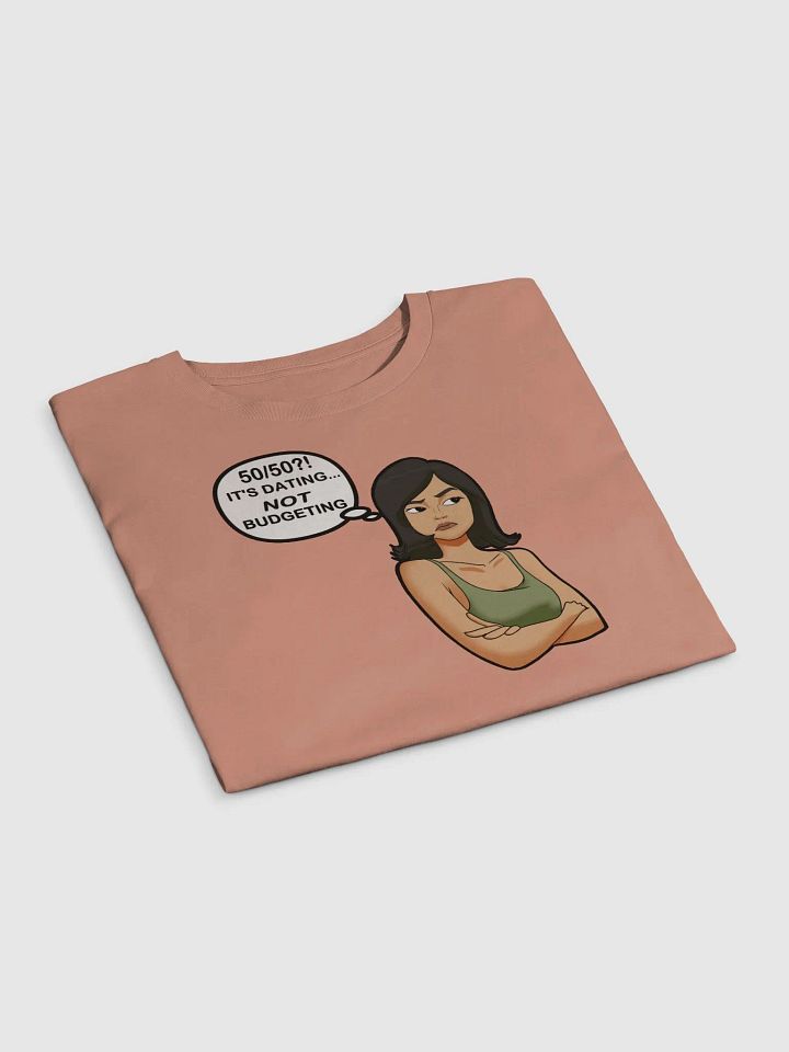 50/50?! Dating... NOT Budgeting! - premium CROP t-shirt product image (2)